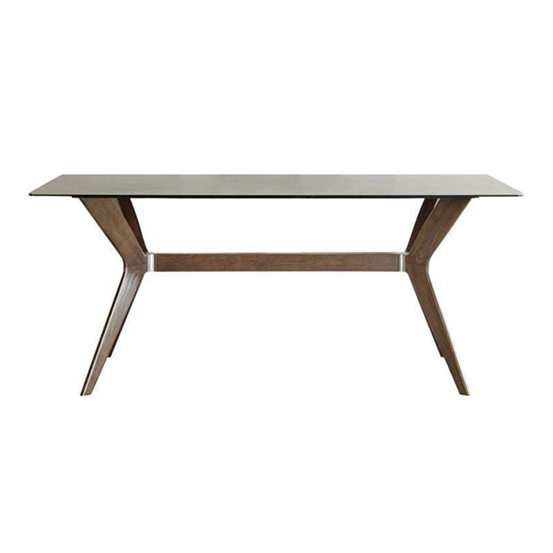 Minimalist 1/4/5/7 Pieces Furniture Stone Rectangle Dining Chairs Set in Gray