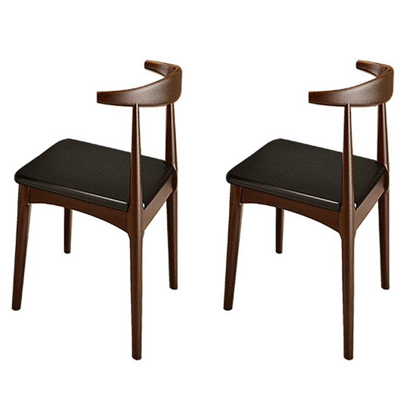 Contemporary 1/2/5/7 Pieces Furniture Round Solid Wood Dining Table Set in Brown