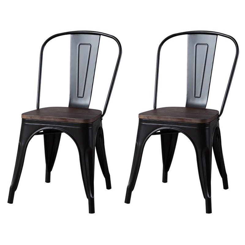 Industrial 1/2/5 Pieces Furniture Solid Wood Dining Set in Brown