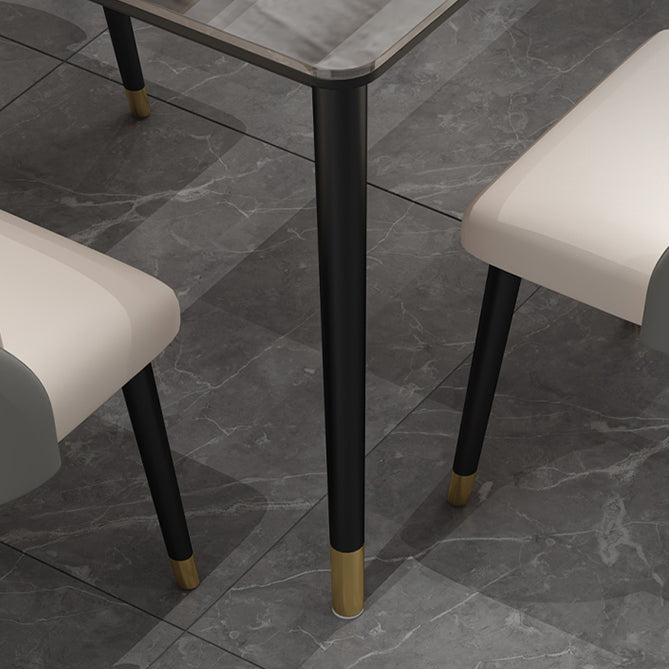 Contemporary 1/2/5/7 Pieces Furniture Stone Rectangle Dining Chairs Set for Home