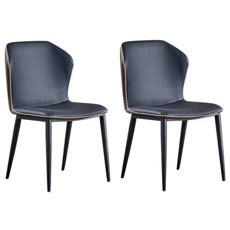 Contemporary Stone Dining Set 1/2/5/7 Pieces Dining Table Set with Solid Back Chairs