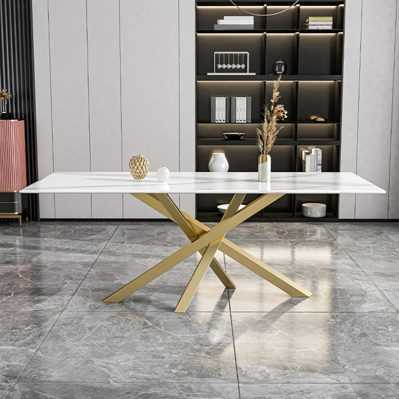 Contemporary 1/2/5 Pieces Furniture Faux Marble Rectangle Dining Chairs Set for Home