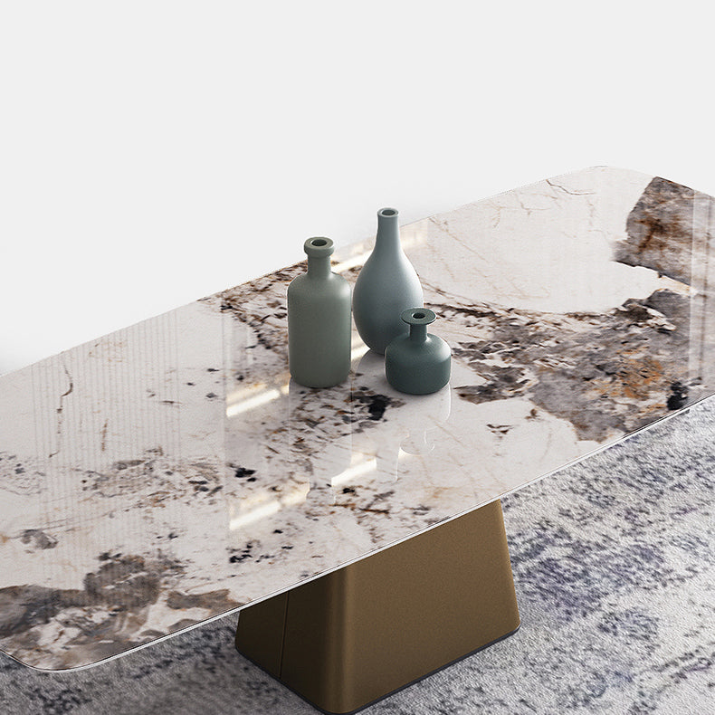 Glam Dinette Set for Dining Room 1/4/5 Pieces Glossy White Dining Table Set