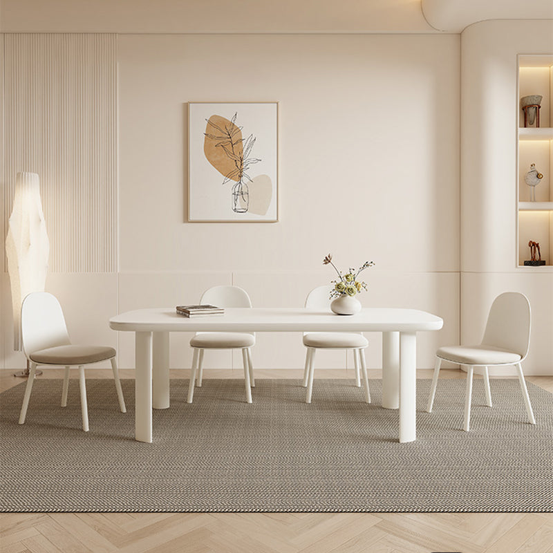 Modern Dining Set 1/3/5 Pcs Sintered Stone Dining Table with Upholstered Chairs