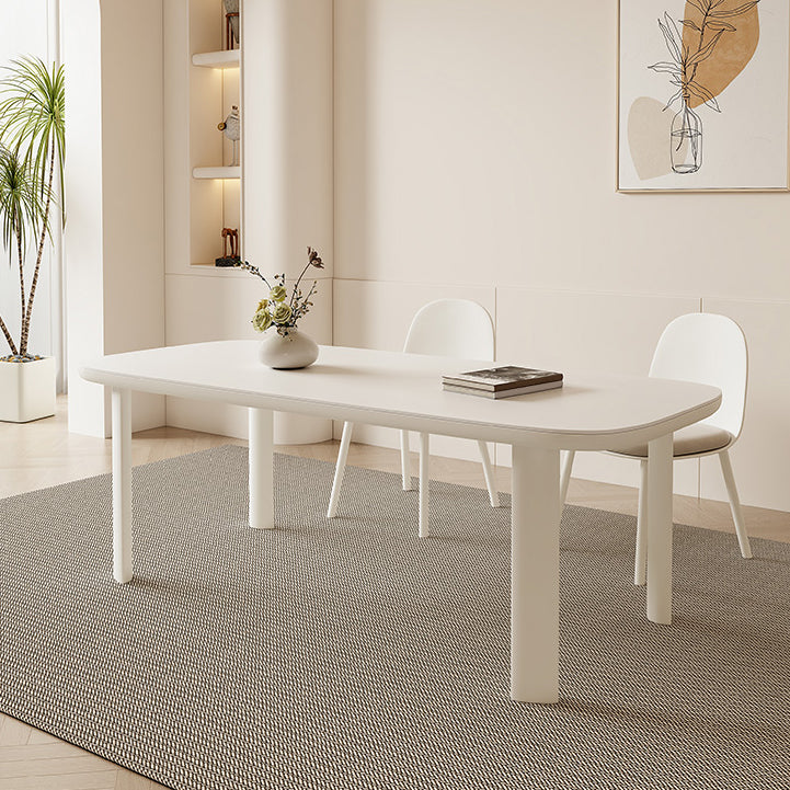 Modern Dining Set 1/3/5 Pcs Sintered Stone Dining Table with Upholstered Chairs