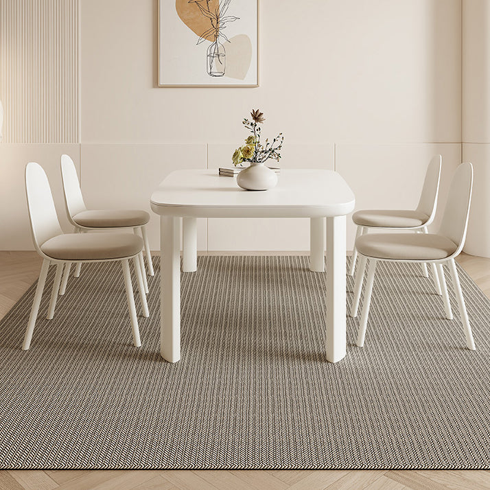 Modern Dining Set 1/3/5 Pcs Sintered Stone Dining Table with Upholstered Chairs