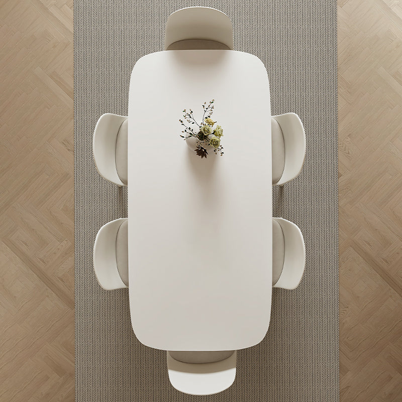 Modern Dining Set 1/3/5 Pcs Sintered Stone Dining Table with Upholstered Chairs