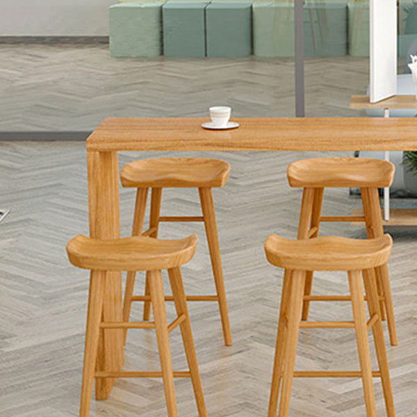 1/5/9 Pieces Table and Stool Set Modern Solid Wood Pub Table Set