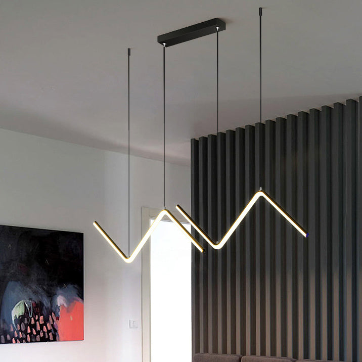 Golden/Black Kitchen Island Lighting Modern LED Ceiling Light for Home