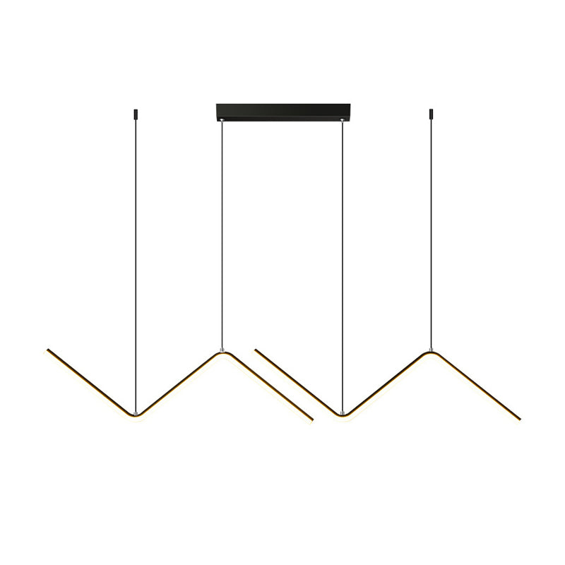 Golden/Black Kitchen Island Lighting Modern LED Ceiling Light for Home