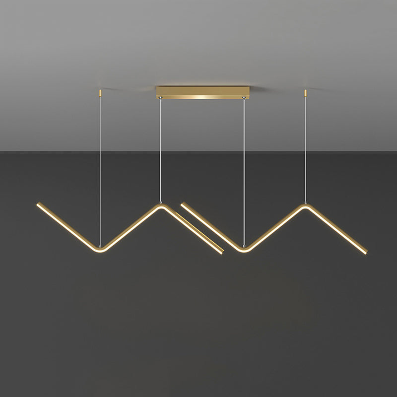 Golden/Black Kitchen Island Lighting Modern LED Ceiling Light for Home