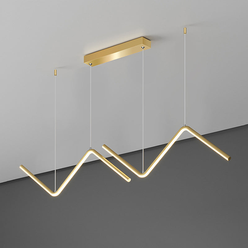 Golden/Black Kitchen Island Lighting Modern LED Ceiling Light for Home