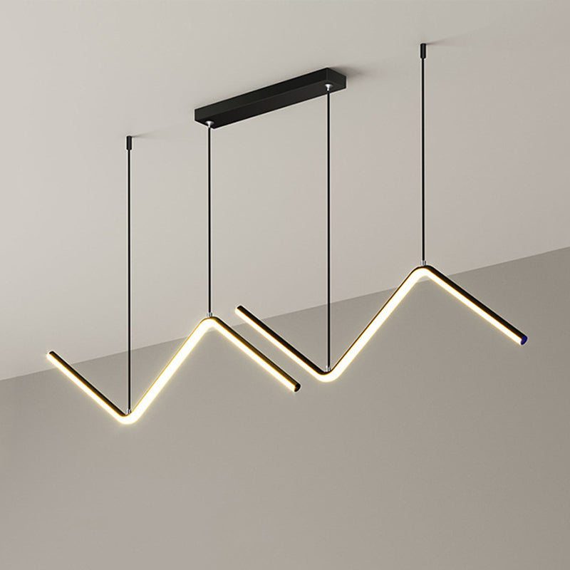 Golden/Black Kitchen Island Lighting Modern LED Ceiling Light for Home