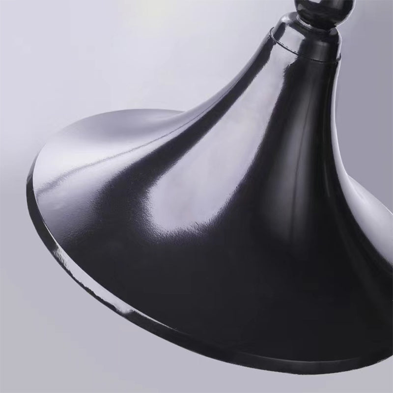 Cone Shape Metal Wall Light Industrial Style 1 Light Wall Light Sconce in Black