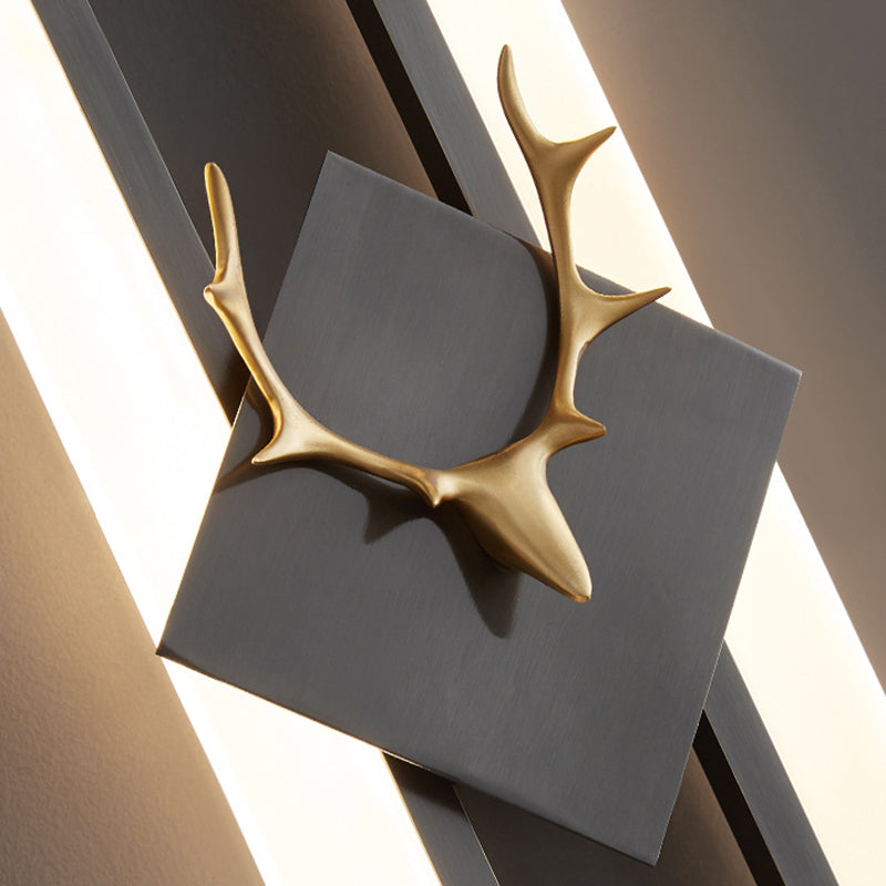 Metal Geometric Wall Light Modern 2-Light Wall Lights for Bedroom