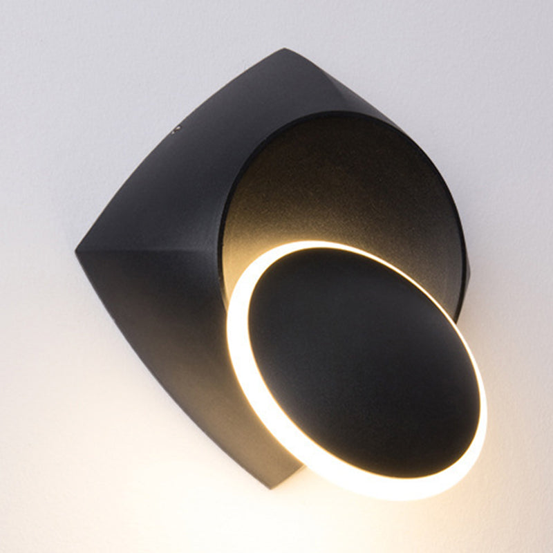 Geometric Shape Metal Wall Light Modern Style 1 Light Wall Light Sconce