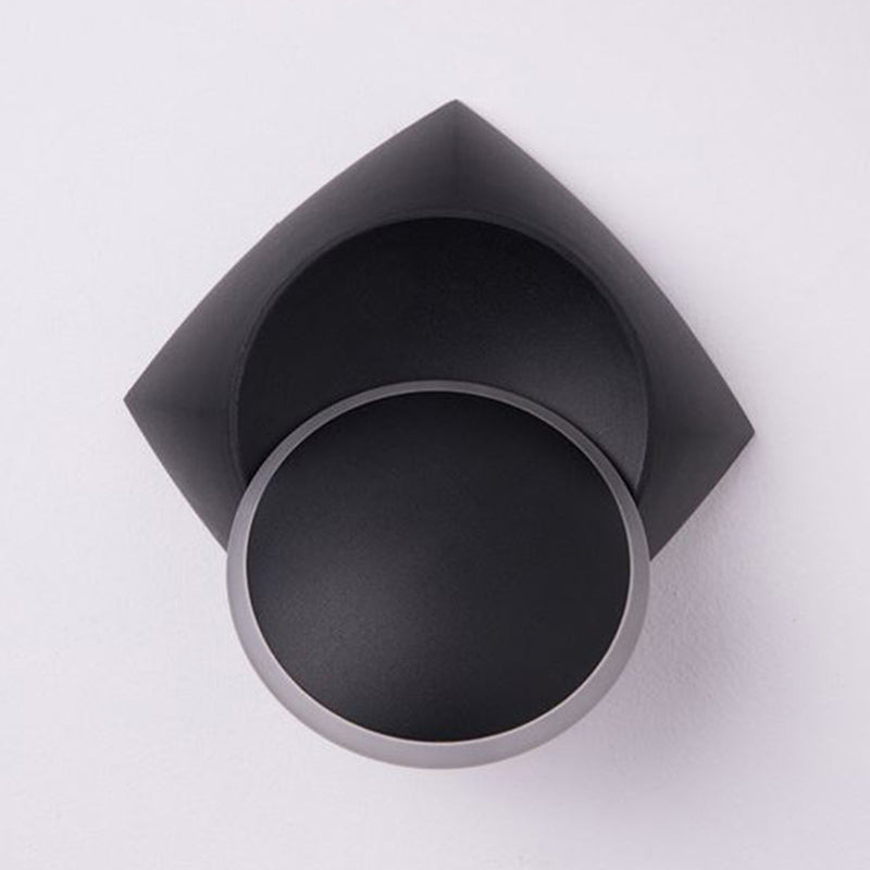 Geometric Shape Metal Wall Light Modern Style 1 Light Wall Light Sconce