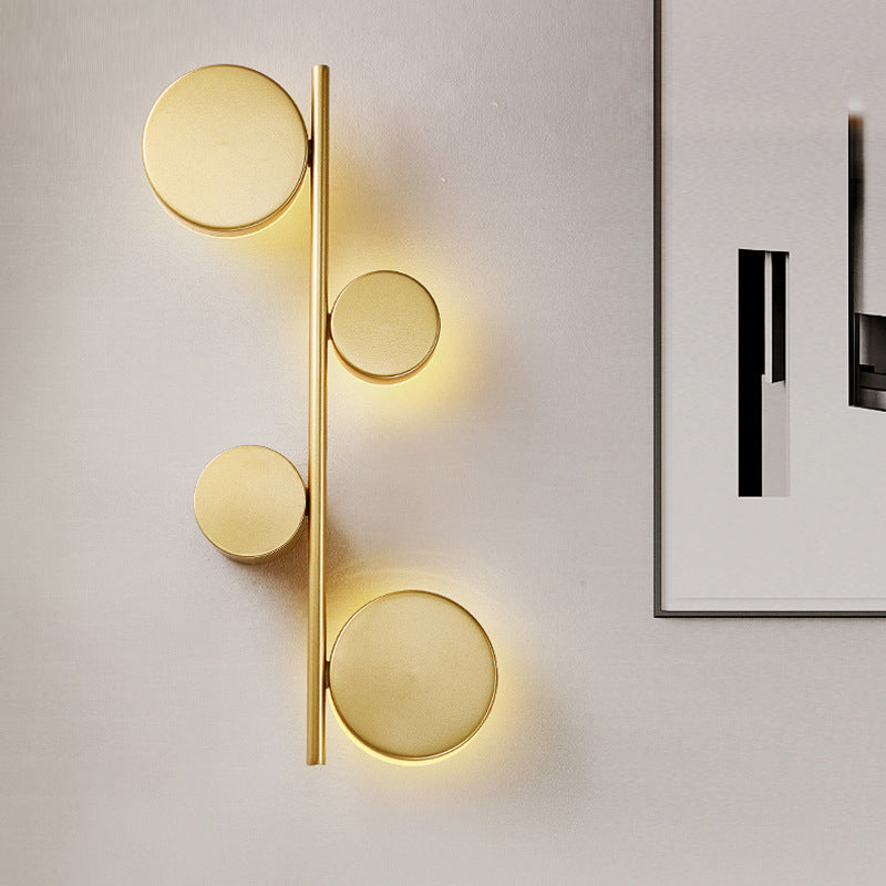 3-Light Contemporary White/Black Wall Mounted Sconce Metal Wall Light for Bedroom