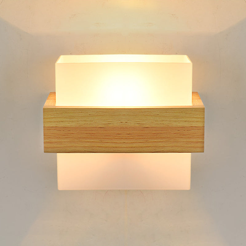 Modern Square Shape Wall Mount Light Fixture 1 Light Wall Mounted Lighting for Dining Room