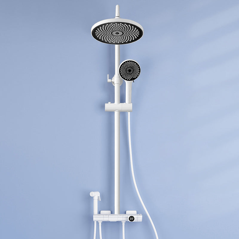 Contemporary Round and Square Shower System Wall Mounted Shower Set