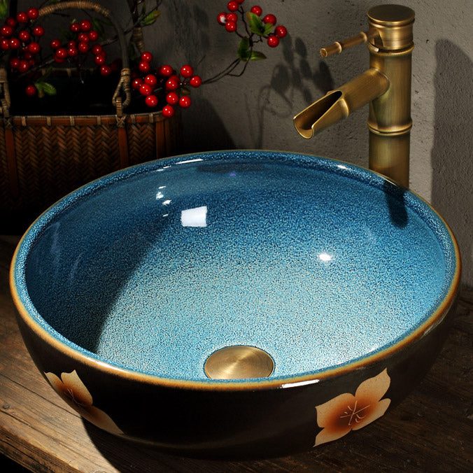 Porcelain Trough Bathroom Sink Traditional Trough Bathroom Sink