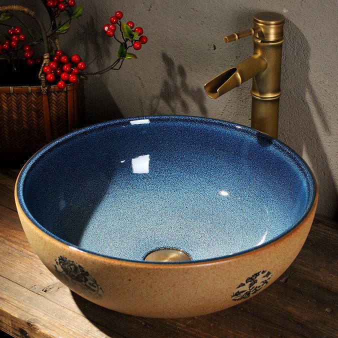Porcelain Trough Bathroom Sink Traditional Trough Bathroom Sink