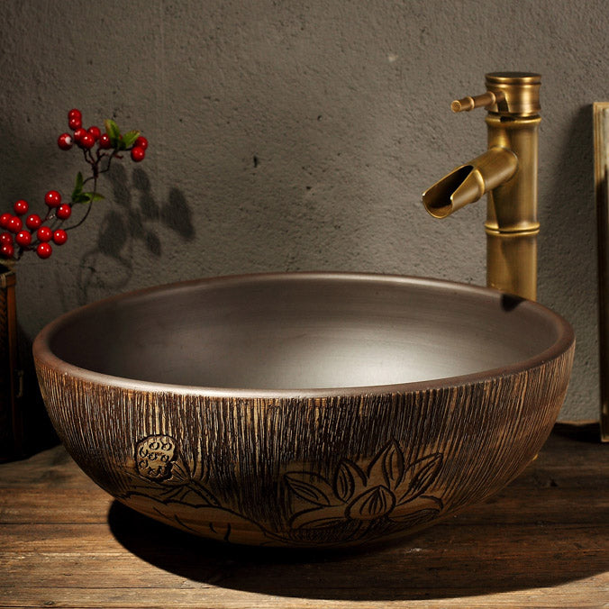 Porcelain Trough Bathroom Sink Traditional Trough Bathroom Sink