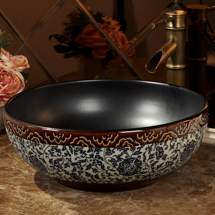 Porcelain Trough Bathroom Sink Traditional Trough Bathroom Sink