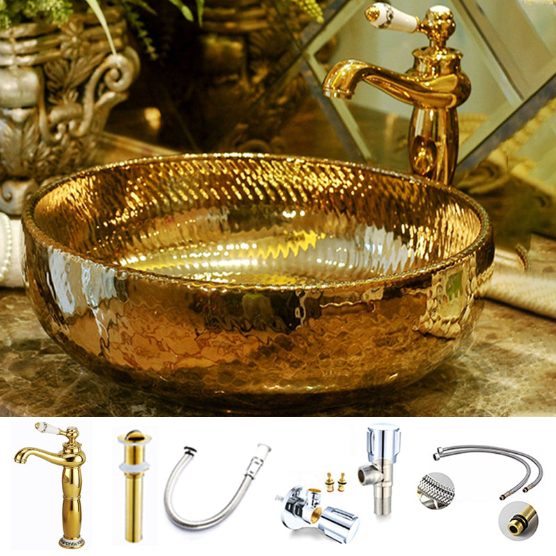 Gold Trough Bathroom Sink Modern Porcelain Trough Bathroom Sink