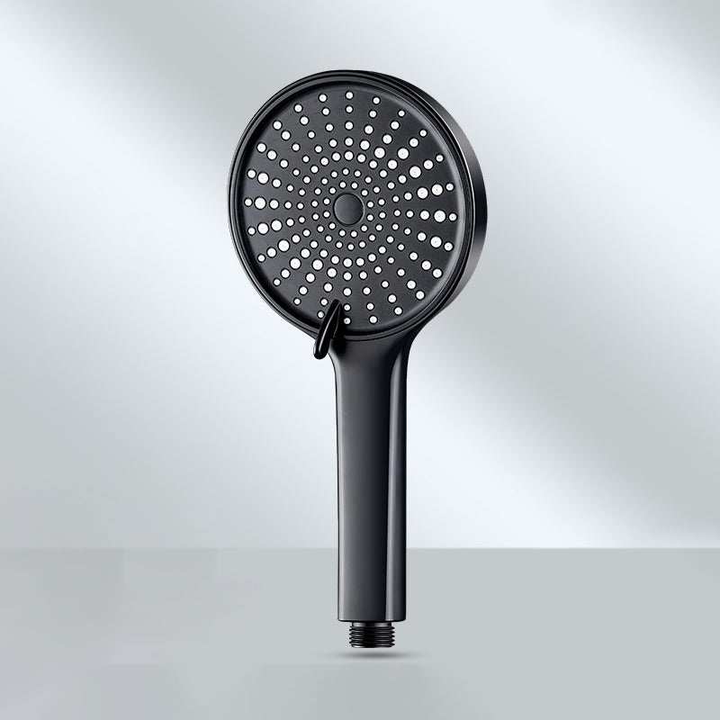 Contemporary Round Shower Head Pure Color Handheld Shower Head