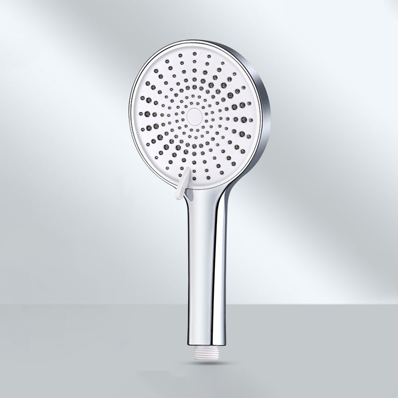 Contemporary Round Shower Head Pure Color Handheld Shower Head