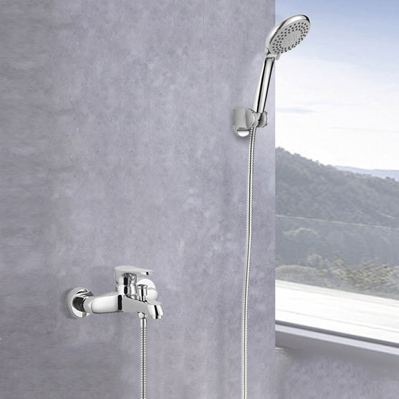 Bathroom Tub Spout Wall Mounted Hand Shower Fixed Bathtub Faucet