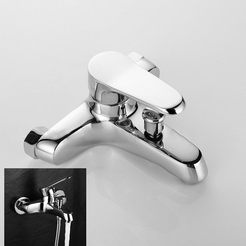 Bathroom Tub Spout Wall Mounted Hand Shower Fixed Bathtub Faucet