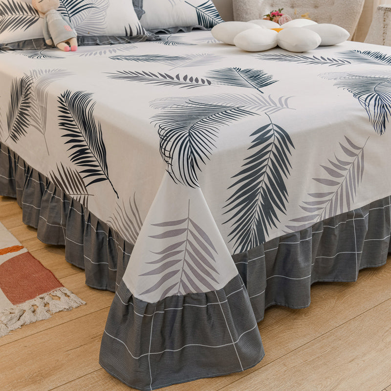 Cotton Bed Sheet Home Bedroom Dormitory Simple Bed Sheet Set
