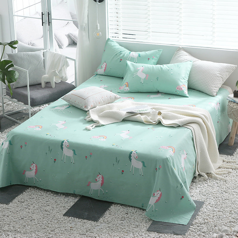Pure Cotton Bed Sheet Single Piece Home Bedroom Dormitory Simple Fitted Sheet