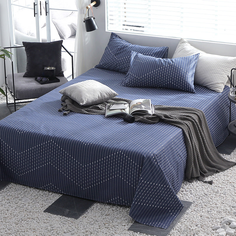 Pure Cotton Bed Sheet Single Piece Home Bedroom Dormitory Simple Fitted Sheet