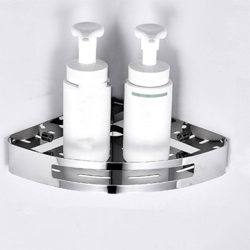 Modern Bathroom Hardware Set Silver Bath Shelf Bath Hardware Set