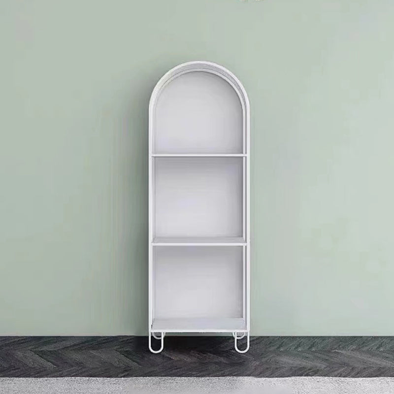 Scandinavian Antique Finish Shelf Bookcase Metal Book Shelf with Rectangular Shelves