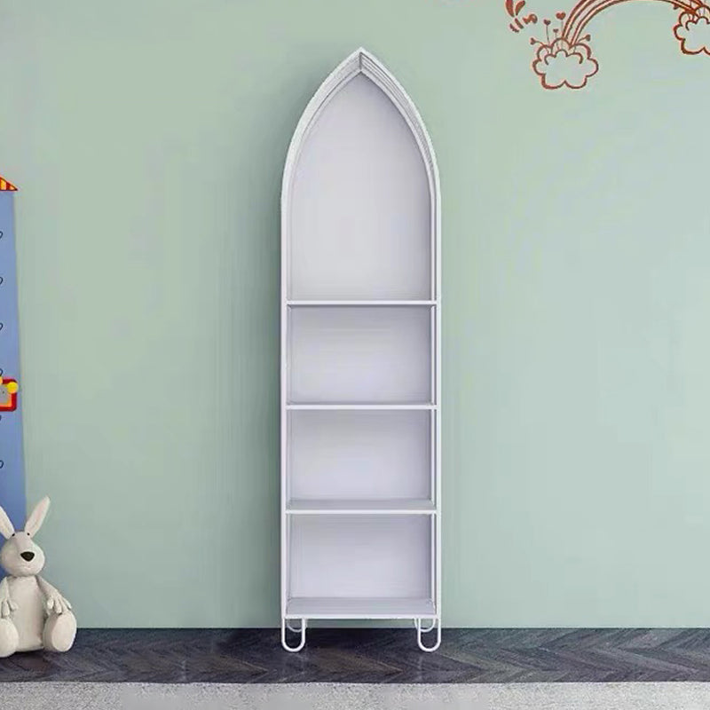 Scandinavian Antique Finish Shelf Bookcase Metal Book Shelf with Rectangular Shelves