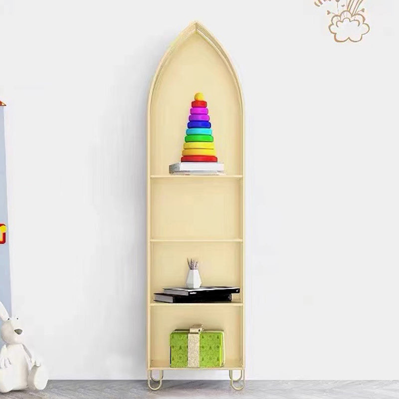 Scandinavian Antique Finish Shelf Bookcase Metal Book Shelf with Rectangular Shelves