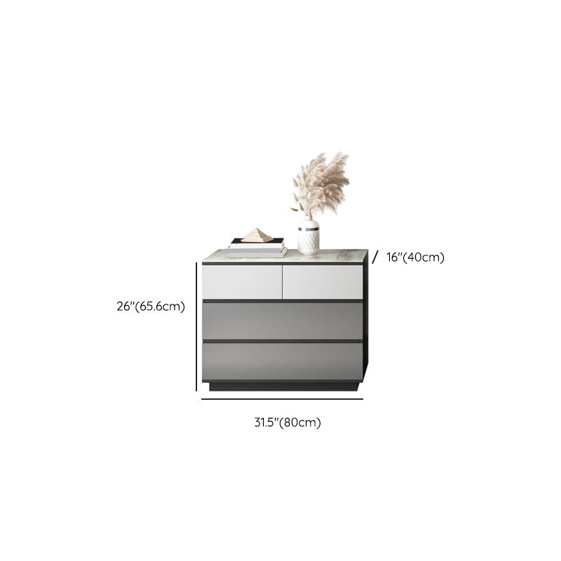 15.6-inch Width Stone Dresser Classic Glam Storage Chest Dresser with 4/5 Drawers