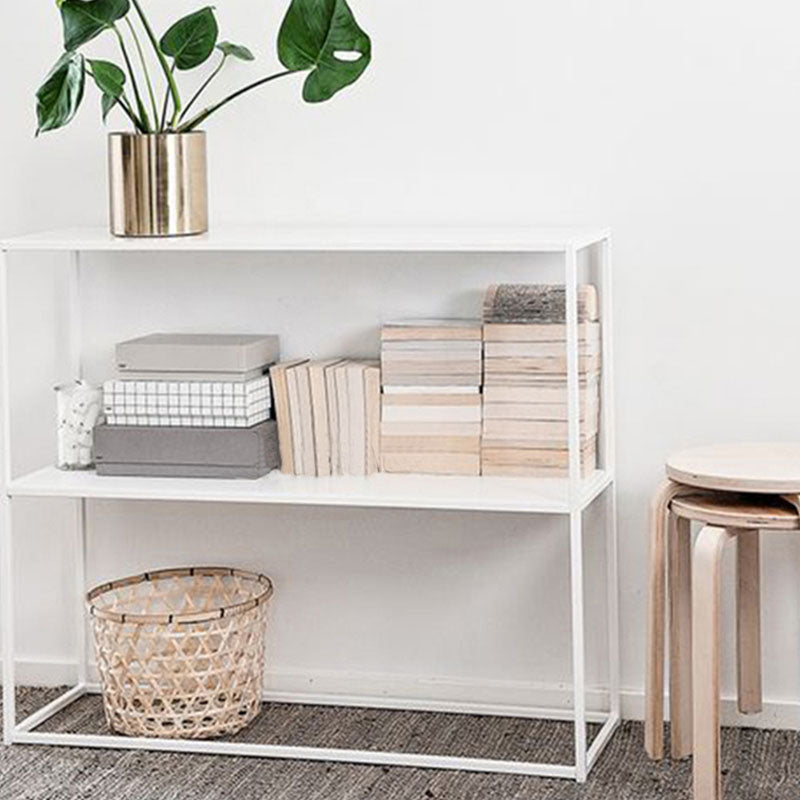 Iron Modern Console Table 9.84" W Frame Base Accent Table for Hall