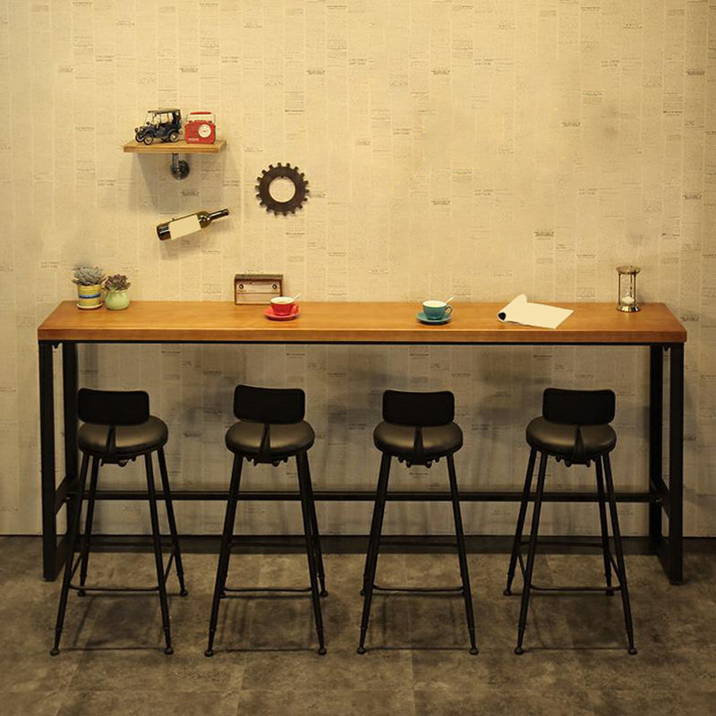 Industrial Backrest Bar Stools Metal Barstool with Metal Legs