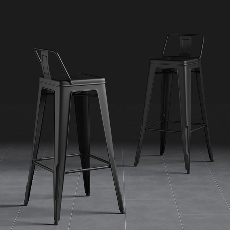 Industrial Style Metal Bar Stool Backrest Counter Stool for Restaurant and Bristol
