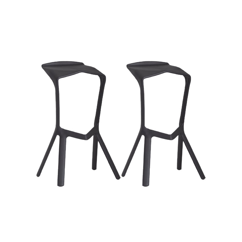 Industrial Plastic Bar Stool Indoor Stackable Bar Height Stool