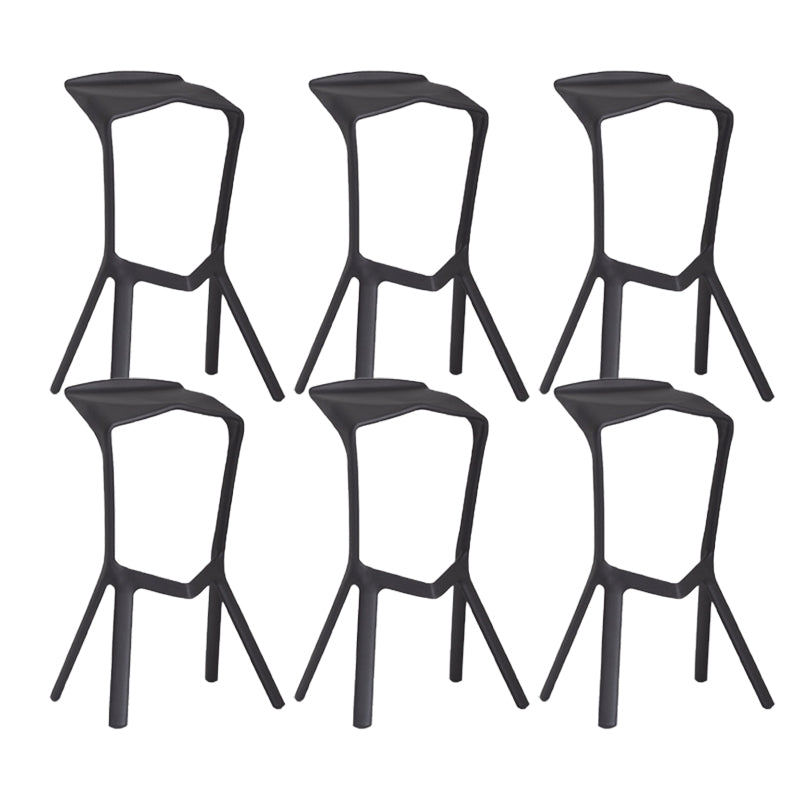 Industrial Plastic Bar Stool Indoor Stackable Bar Height Stool