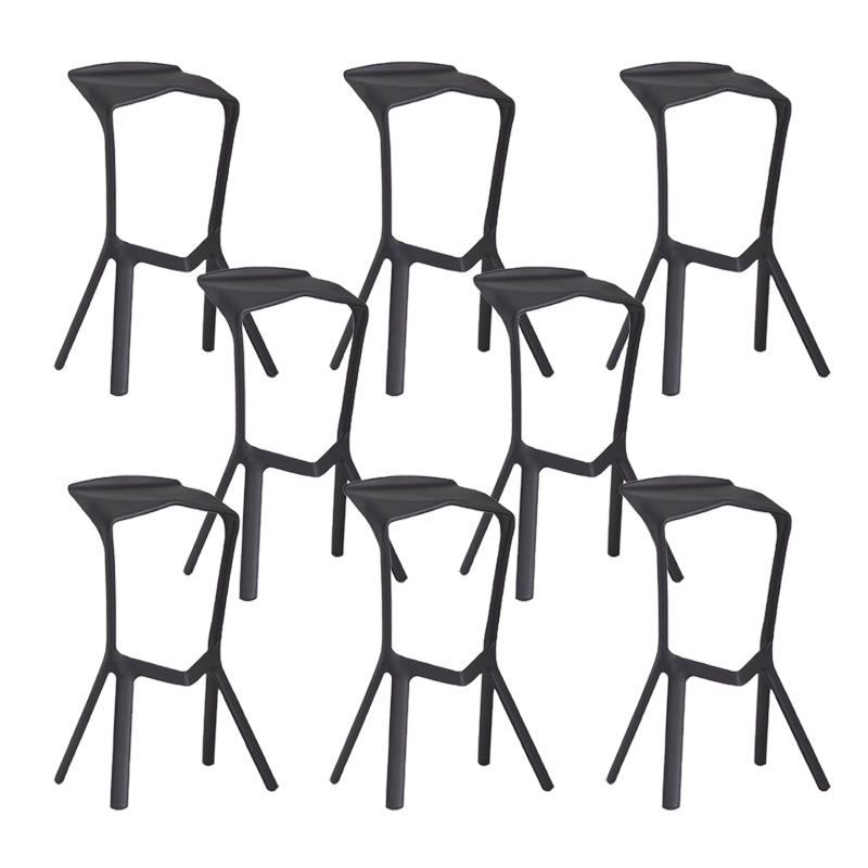 Industrial Plastic Bar Stool Indoor Stackable Bar Height Stool