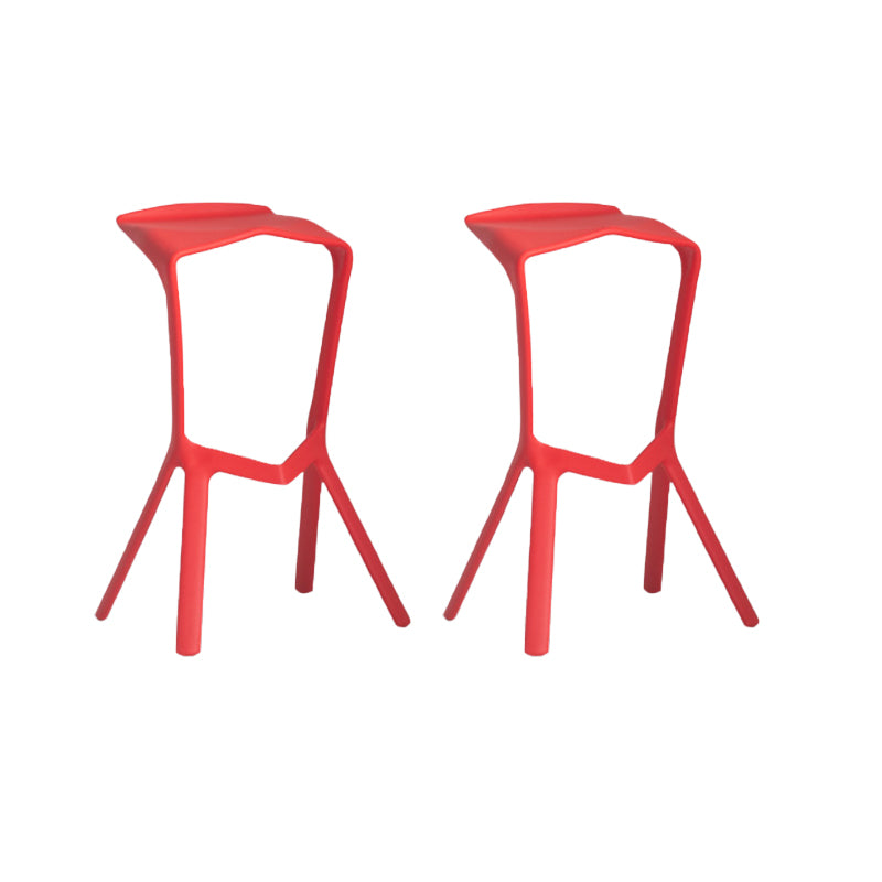 Industrial Plastic Bar Stool Indoor Stackable Bar Height Stool