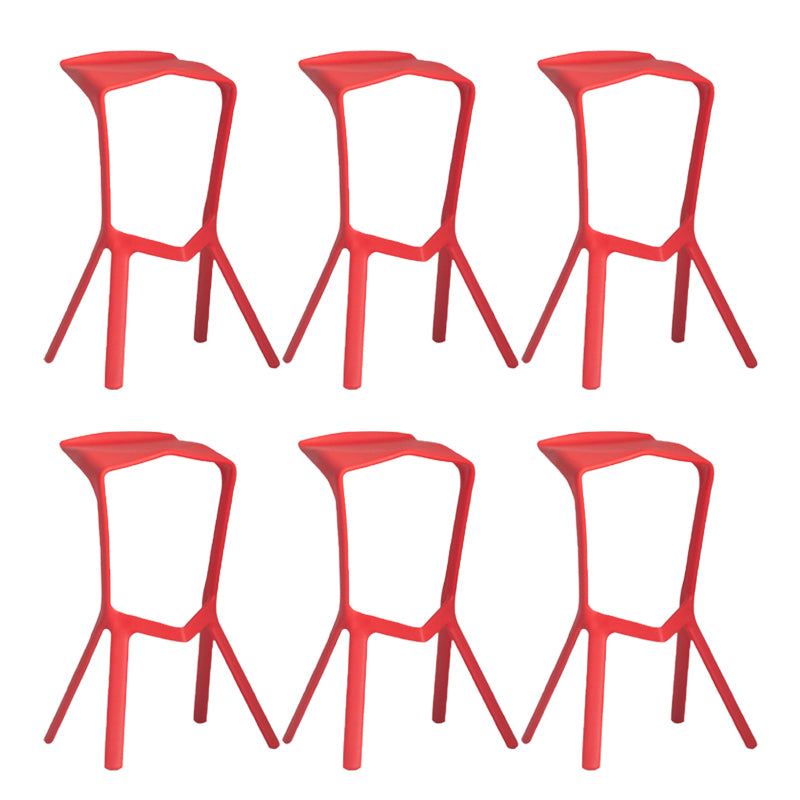 Industrial Plastic Bar Stool Indoor Stackable Bar Height Stool