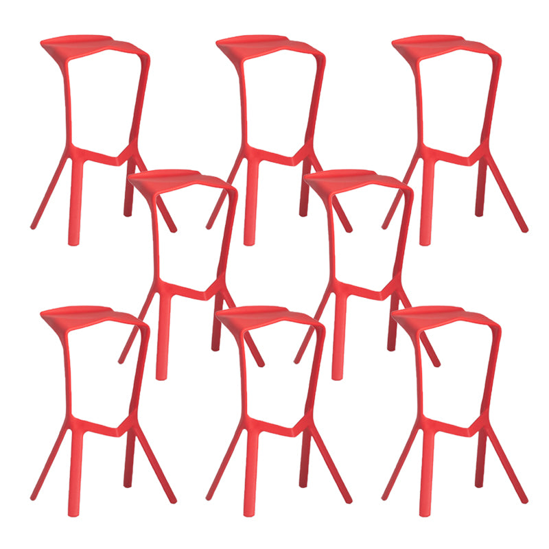 Industrial Plastic Bar Stool Indoor Stackable Bar Height Stool